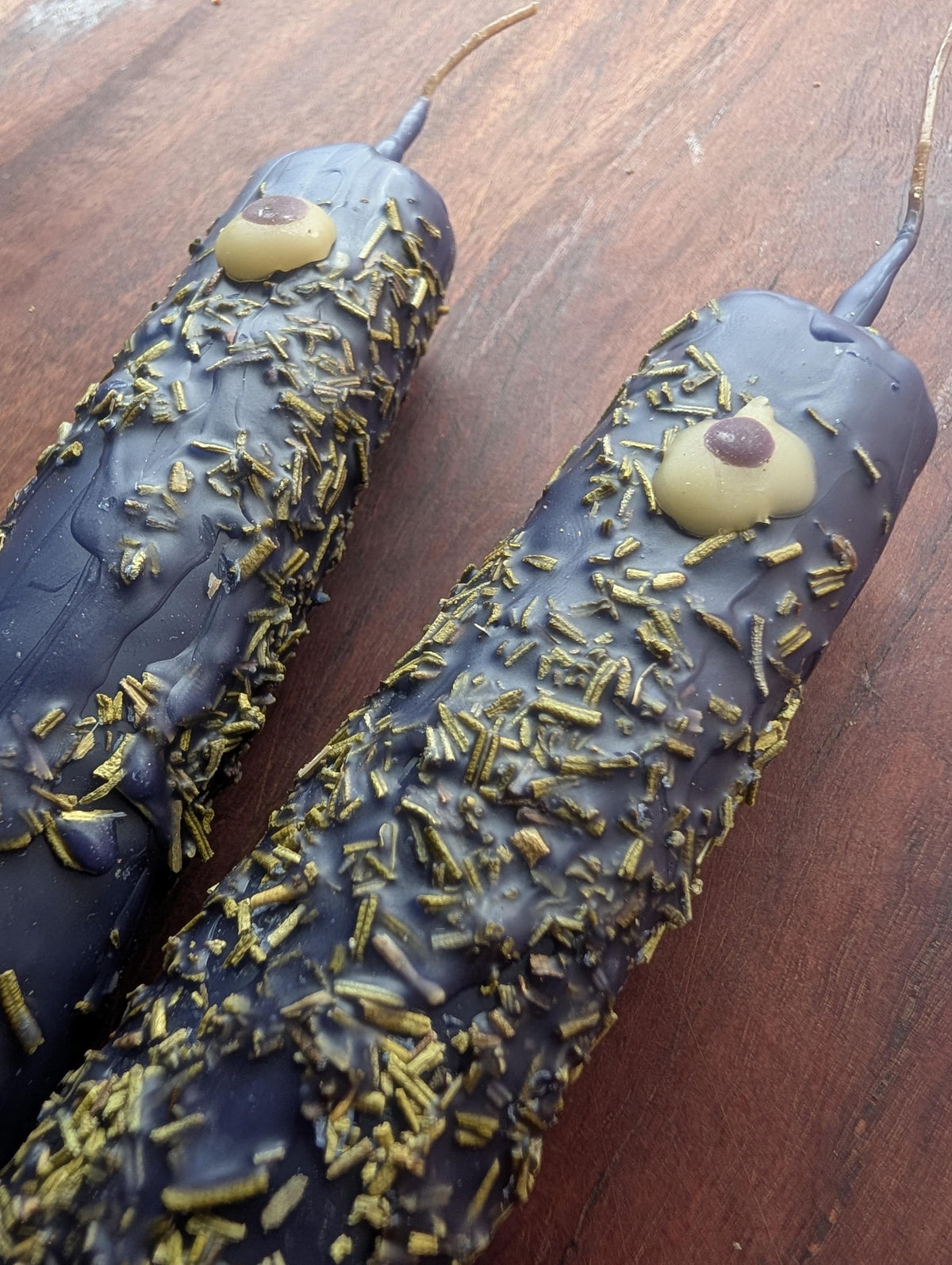 Evil eye hex removal ritual beeswax candle | Uncrossing altar candle