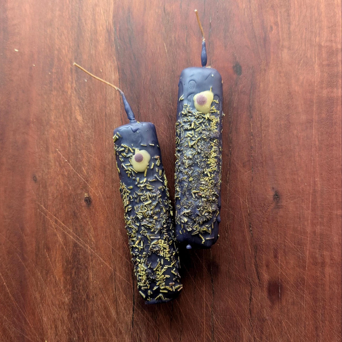 Evil eye hex removal ritual beeswax candle | Uncrossing altar candle