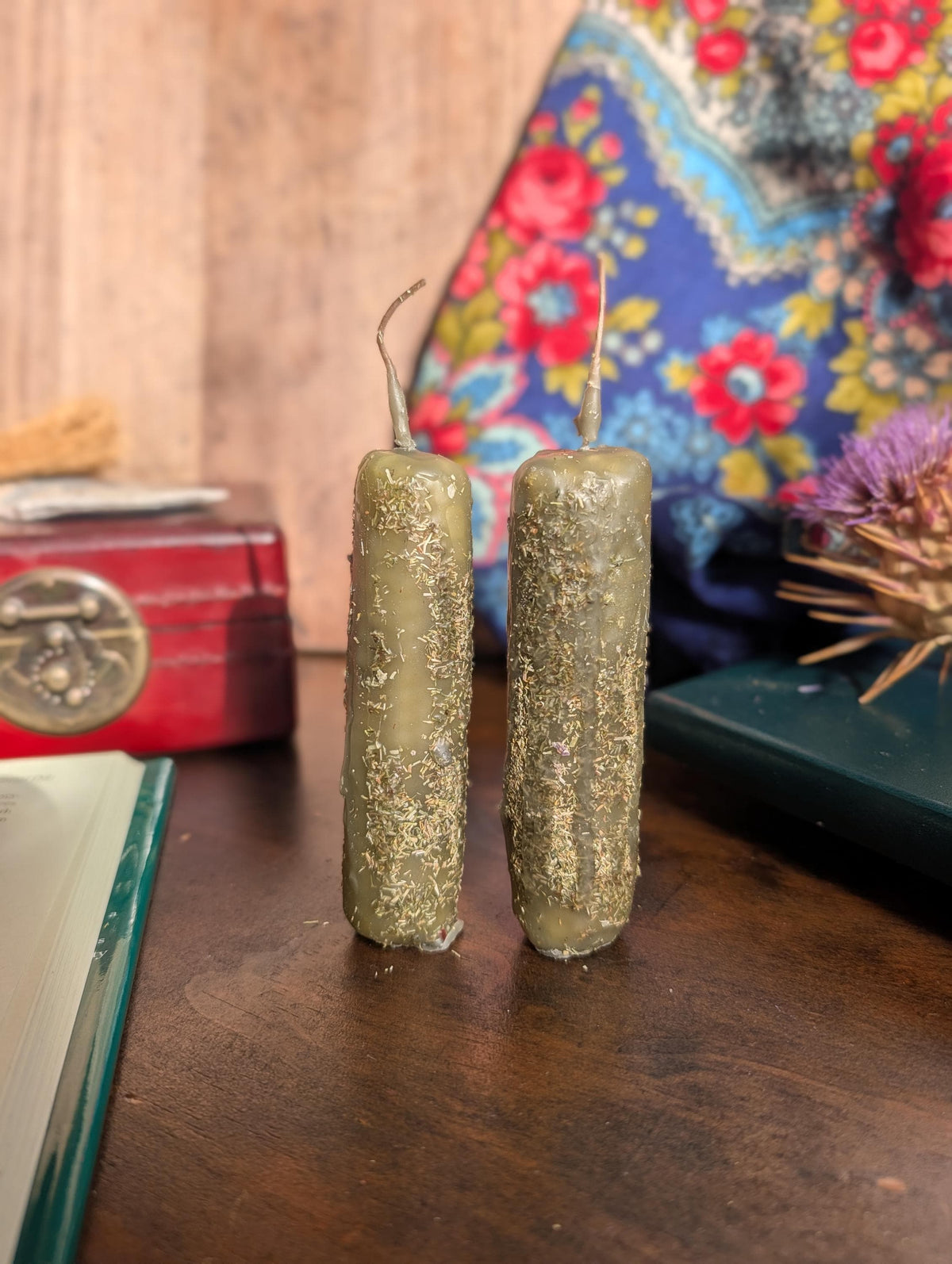 Letting go ritual beeswax candle | Transition altar candle