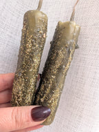 Letting go ritual beeswax candle | Transition altar candle