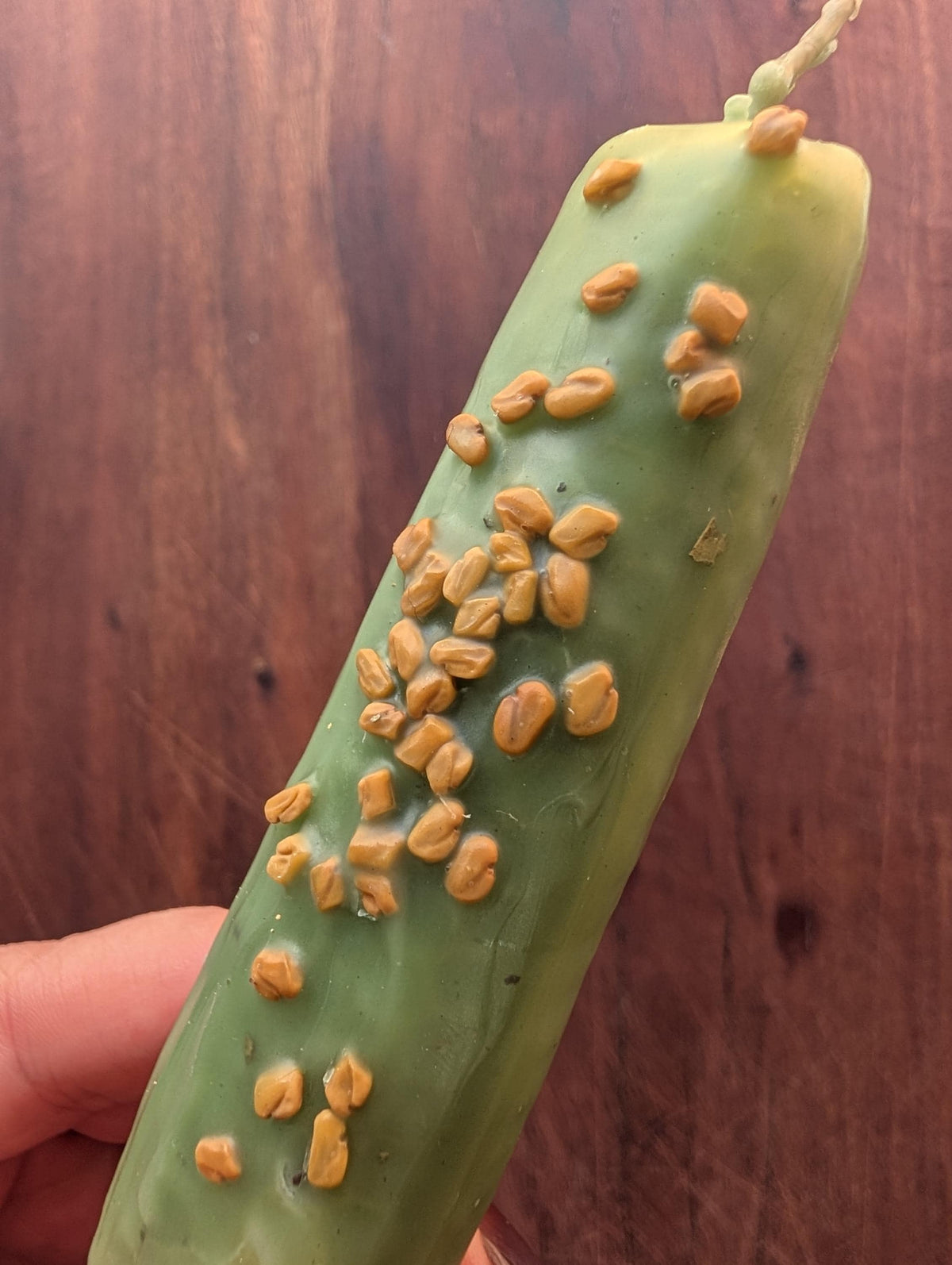 Good luck success ritual beeswax candle | Career altar candle