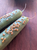 Good luck success ritual beeswax candle | Career altar candle