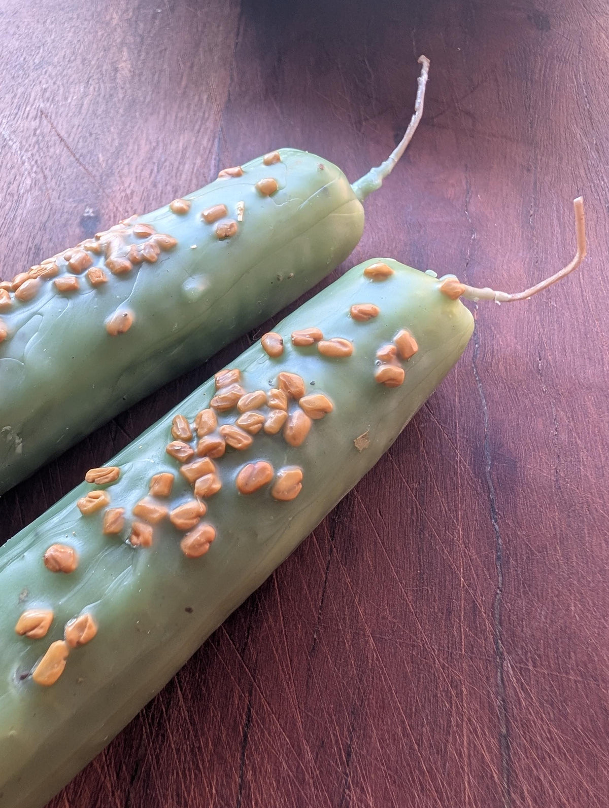 Good luck success ritual beeswax candle | Career altar candle
