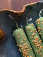 Good luck success ritual beeswax candle | Career altar candle