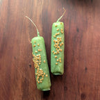 Good luck success ritual beeswax candle | Career altar candle