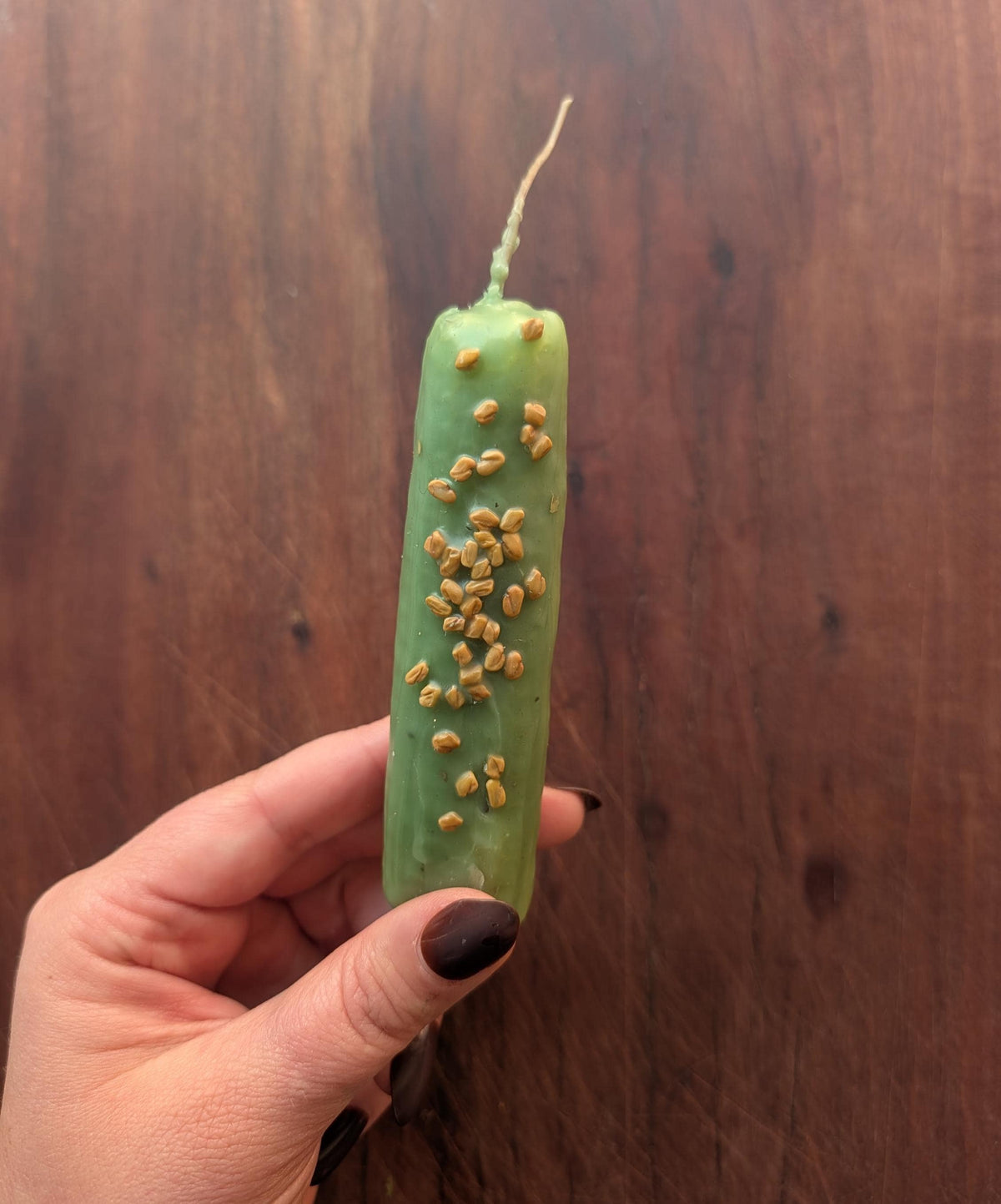 Good luck success ritual beeswax candle | Career altar candle