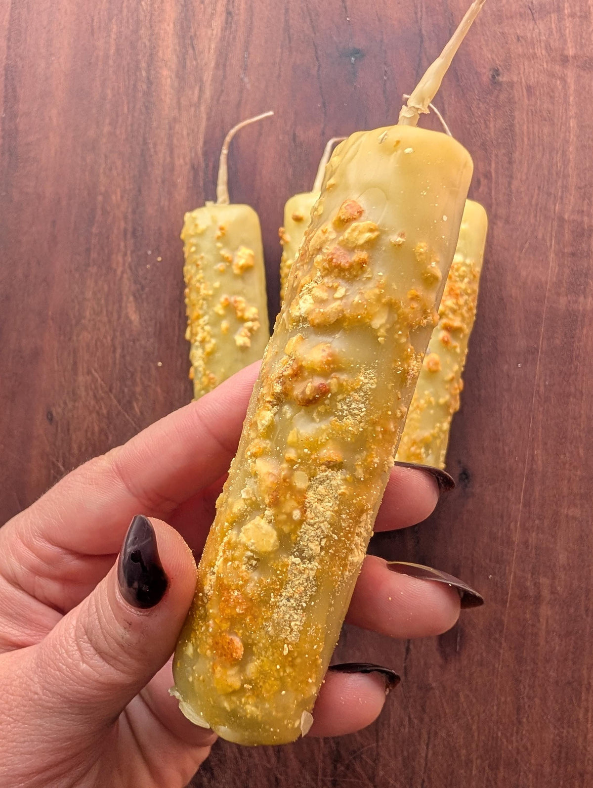 New Beginnings ritual beeswax candle | Transition altar candle