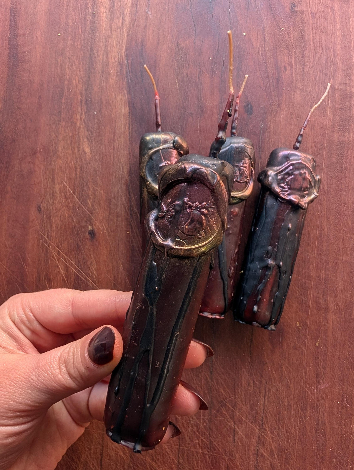 Persephone devotion candle | Goddess altar beeswax candle