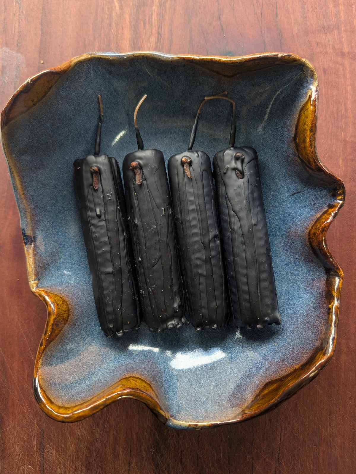 Witch's ward ritual beeswax candle | Protection altar candle