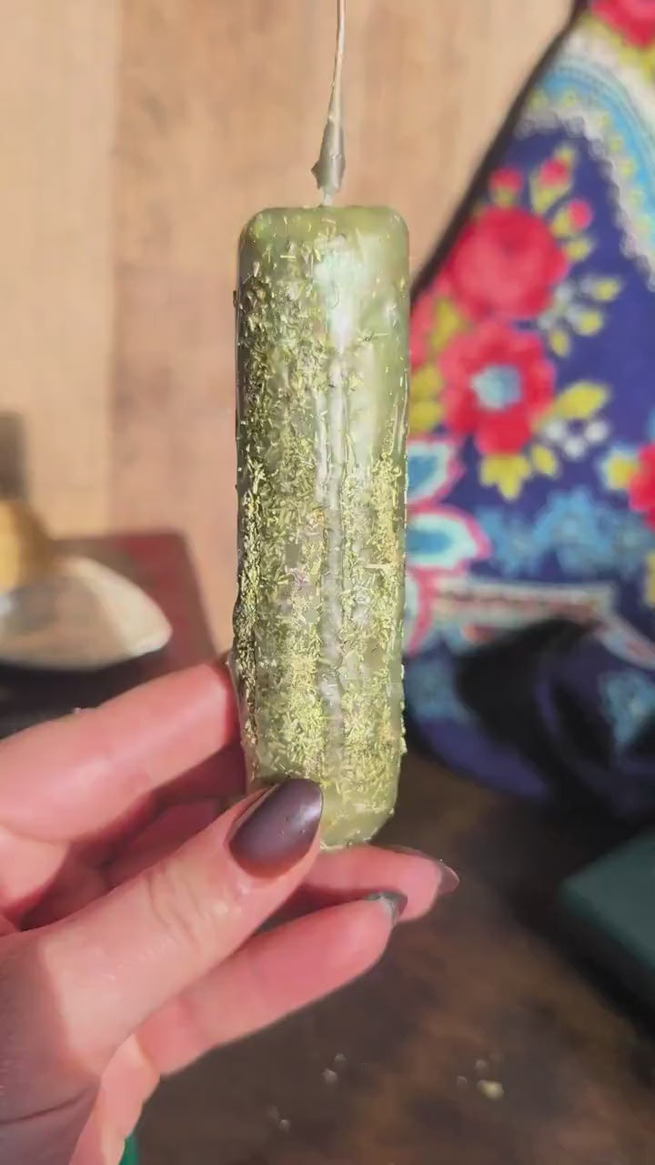 Letting go ritual beeswax candle | Transition altar candle