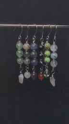 Custom Wire Wrapped Crystal Earrings - single or pair | Small