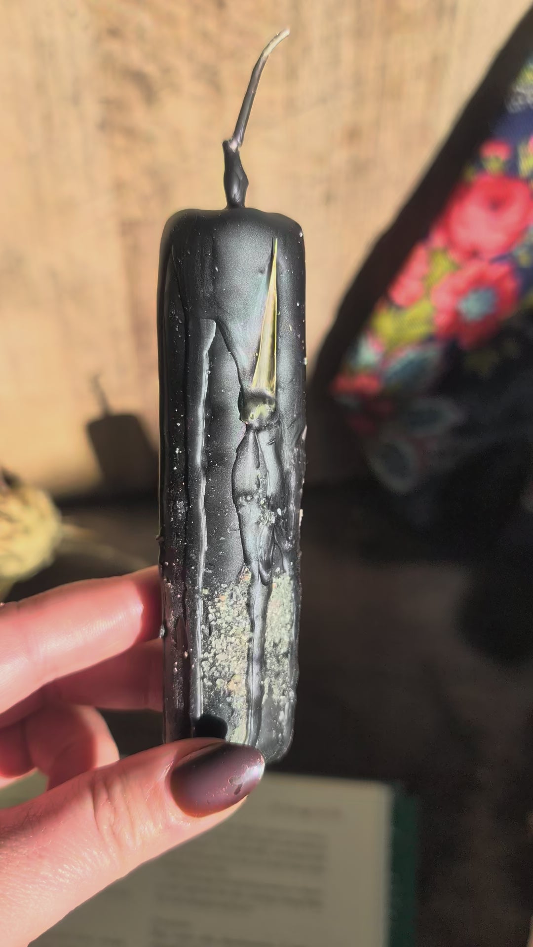 Protection ritual beeswax candles
